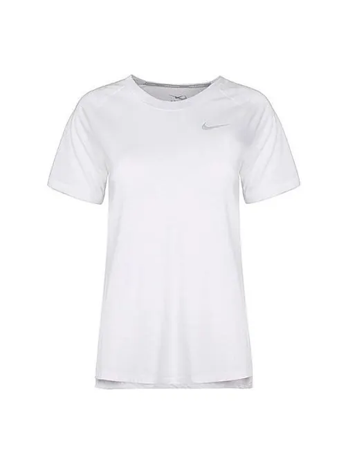 Футболка dri fit tailwind с коротким рукавом для бега Nike — изображение 1 из 4, белый