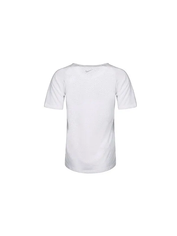 Футболка dri fit tailwind с коротким рукавом для бега Nike — изображение 2 из 4, белый