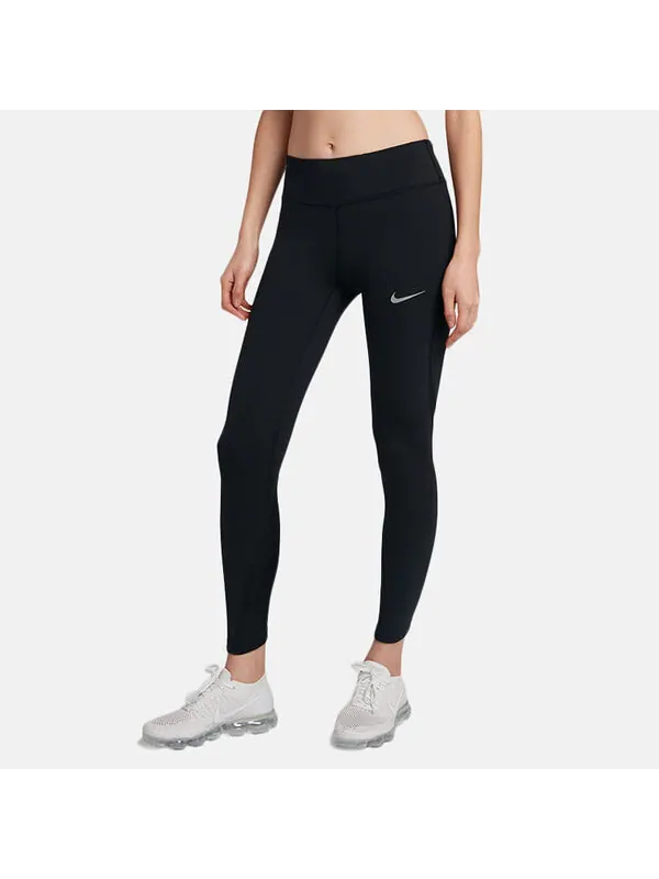 Брюки epic lux luxury tight 'black white' Nike — изображение 3 из 4, черный/белый