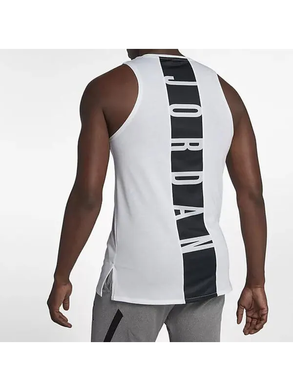 Майка Air Jordan 23 Alpha Dri-fit Training Top Men White — изображение 4 из 4, белый