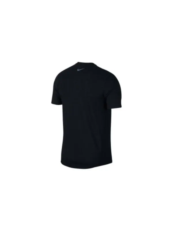Футболка Men's Nike Solid Color Logo Round Neck Casual Short Sleeve Black T-Shirt — изображение 2 из 4, мульти