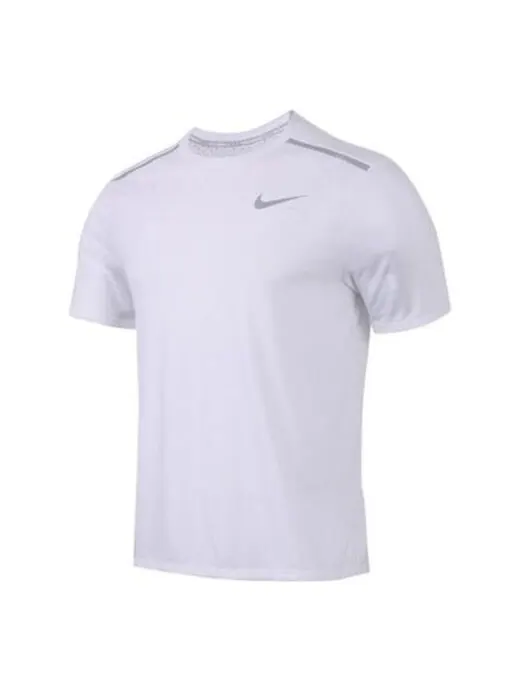 Футболка Men's Nike Solid Color Quick Dry Logo Breathable Sports Training Short Sleeve White T-Shirt — изображение 1 из 2