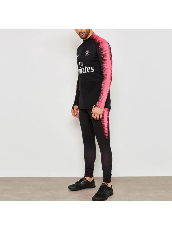Куртка Nike Contrasting Colors Alphabet Team Half Zipper Soccer Jacket 'Black Pink' — изображение 3 из 4, мульти