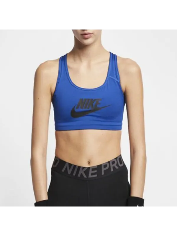 Футболка (WMNS) Nike Classic Swoosh Futura 'Rcaer Blue Black' — изображение 2 из 2, синий/черный