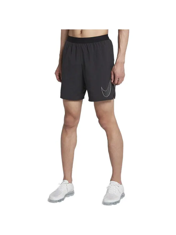 Шорты men's solid color breathable logo quick dry shorts black Nike — изображение 3 из 4, мульти