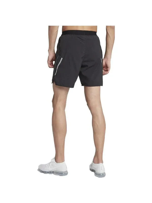 Шорты men's solid color breathable logo quick dry shorts black Nike — изображение 4 из 4, мульти