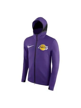 Толстовка с капюшоном therma flex showtime nba lakers куртка с капюшоном фиолетовая Nike — изображение 1 из 2, фиолетовый