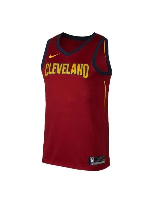 Спортивная футболка retro basketball vest sw fan edition cleveland cavaliers red wine red Nike — изображение 1 из 2