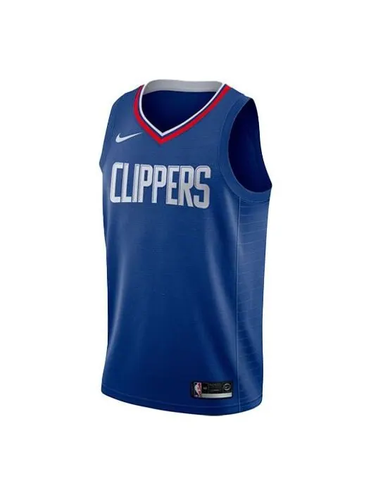 Спортивная футболка retro basketball jersey/vest sw fan edition los angeles clippers blue Nike — изображение 1 из 1, синий