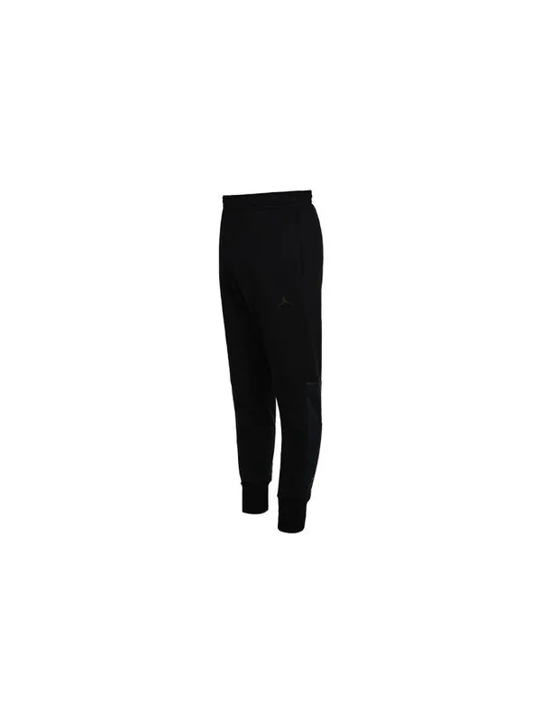 Спортивные штаны Air Jordan Sw Aj11 Hybrid Logo Loose Fleece Lined Bundle Feet Sports Pants Black — изображение 3 из 4