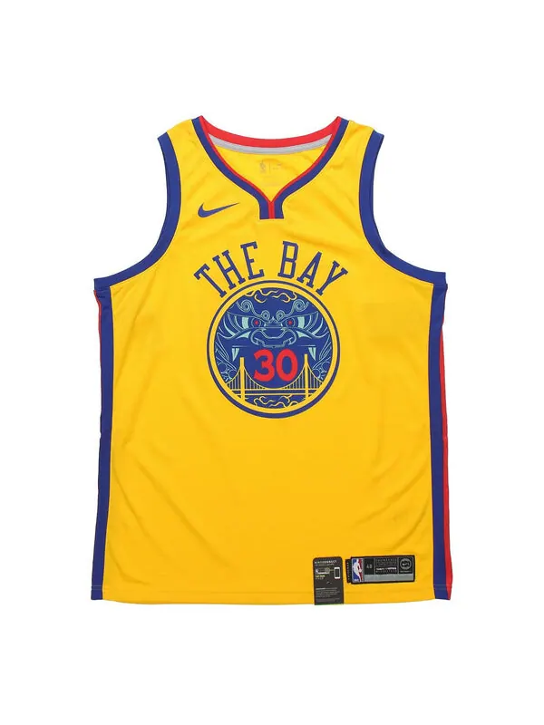 Майка Nike NBA 30 golden state warriors stephen curry Jersey Yellow — изображение 1 из 2, желтый
