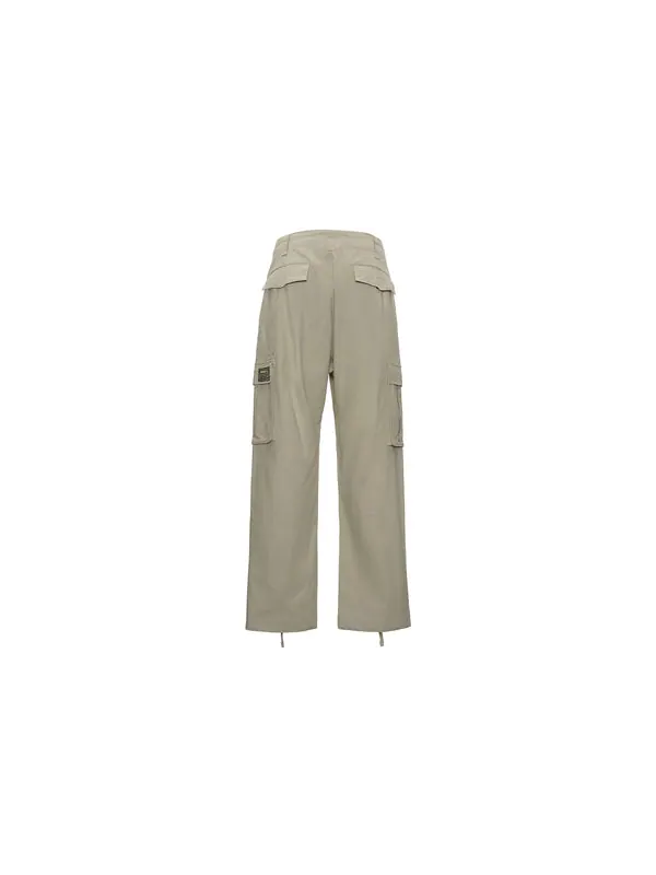 Брюки men's solid color multiple pockets loose cargo casual long pants/trousers khaki Nike — изображение 2 из 4, мульти