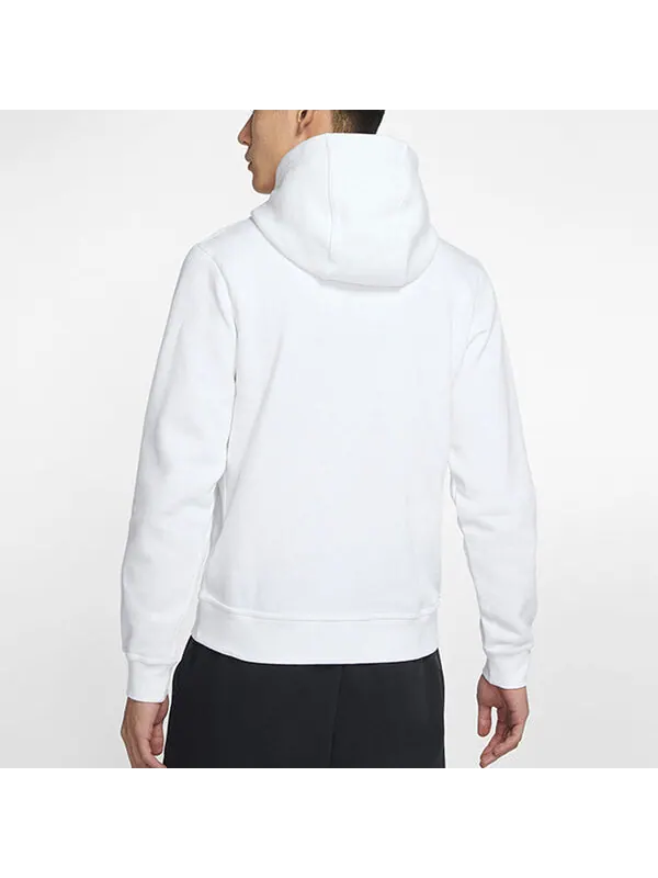 Толстовка Nike Club Swoosh Solid Color Logo Printing White — изображение 3 из 3, белый