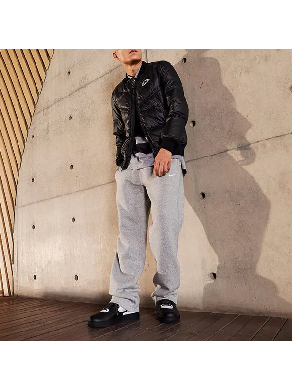 Спортивные штаны Nike AS Nike Club OH Pant-Swoosh-NF Breathable knitting Plus Fleece Trousers Grey — изображение 3 из 3