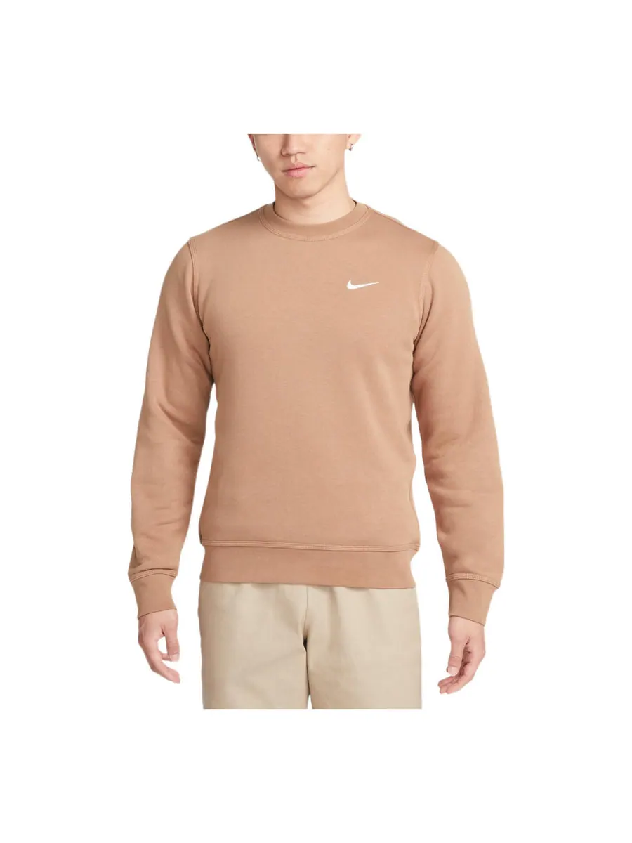 Худи Nike logo crew neck sweatshirt 'Brown' — изображение 1 из 3, коричневый