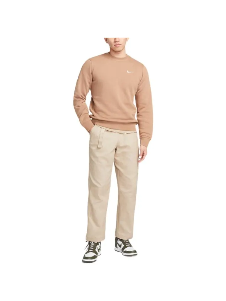 Худи Nike logo crew neck sweatshirt 'Brown' — изображение 2 из 3, коричневый