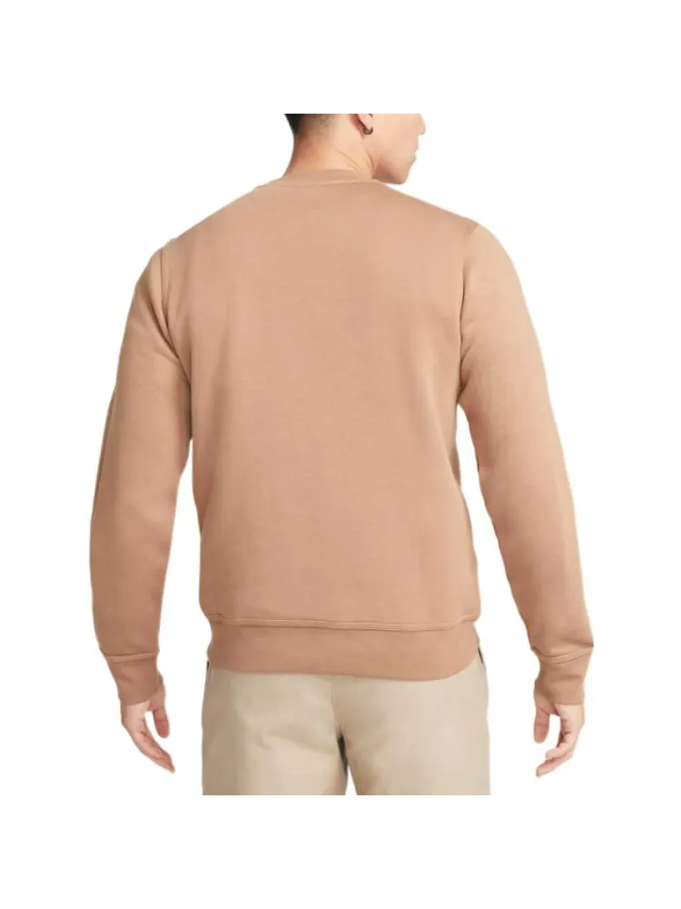 Худи Nike logo crew neck sweatshirt 'Brown' — изображение 3 из 3, коричневый