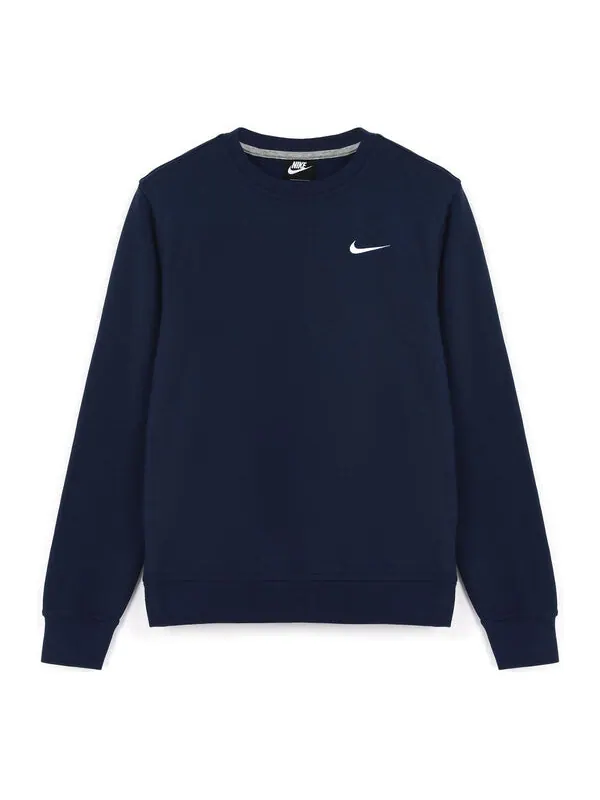 Толстовка Men's Nike Knit Sports Fleece Lined Stay Warm Round Neck Pullover Blue — изображение 1 из 4, синий