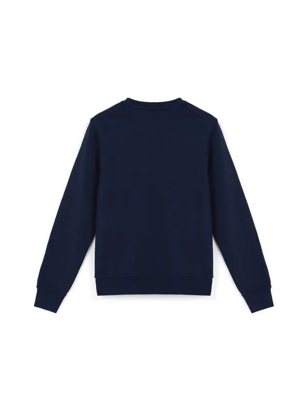 Толстовка Men's Nike Knit Sports Fleece Lined Stay Warm Round Neck Pullover Blue — изображение 2 из 4, синий