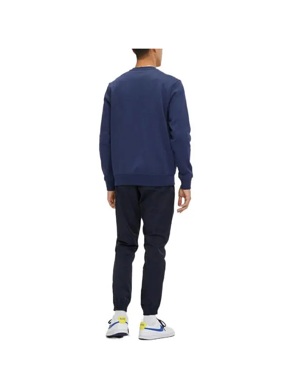 Толстовка Men's Nike Knit Sports Fleece Lined Stay Warm Round Neck Pullover Blue — изображение 4 из 4, синий