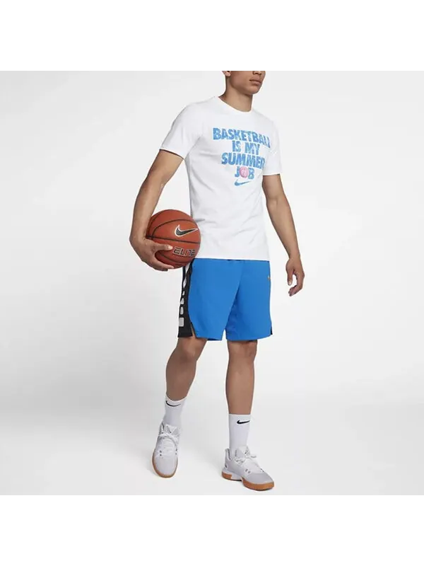 Футболка basketball is my summer job basketball tee men white Nike — изображение 3 из 4, белый