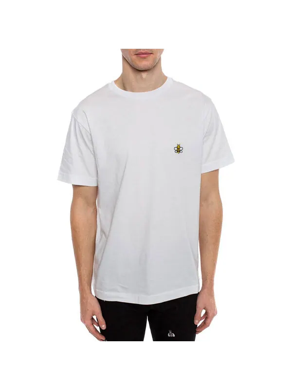 Футболка men's x kaws crossover logo short sleeve white Dior — изображение 2 из 4, белый