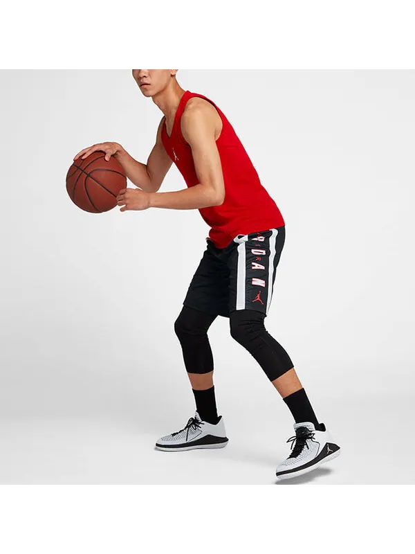 Шорты rise contrasting colors alphabet printing sports shorts black Air Jordan — изображение 4 из 4, черный