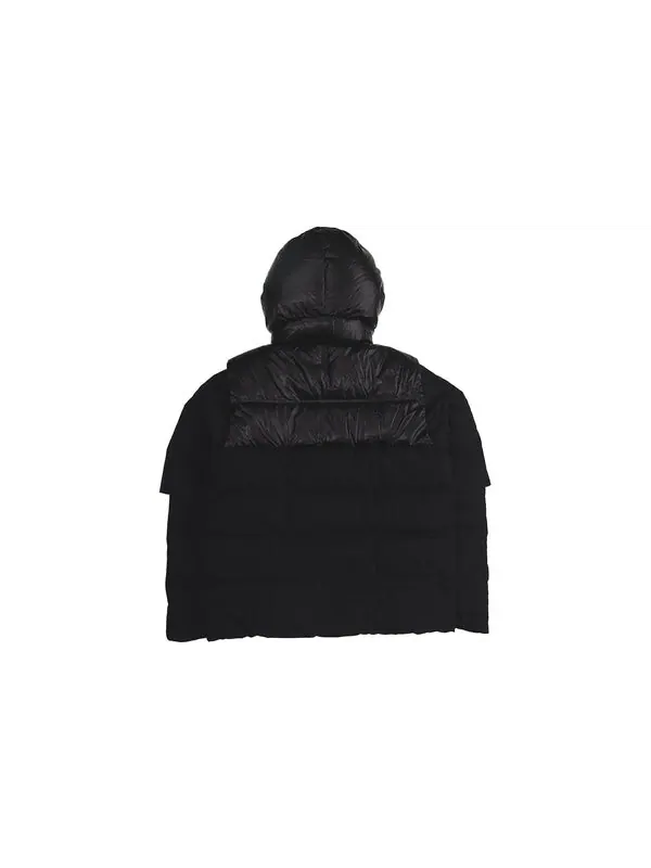 Пуховик Air Jordan protection against cold Stay Warm hooded Basketball Sports Down Jacket Black — изображение 2 из 4, черный