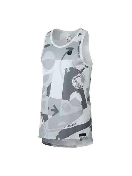Майка Nike KD TANK HYPERELITE Durant Men's Sports Training Basketball Vest Men's Grey — изображение 1 из 4, светлый серый