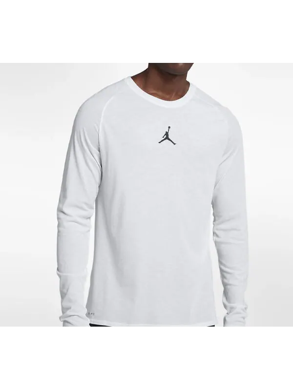 Футболка 23 alpha dri fit back print long sleeves white Air Jordan — изображение 4 из 4, белый