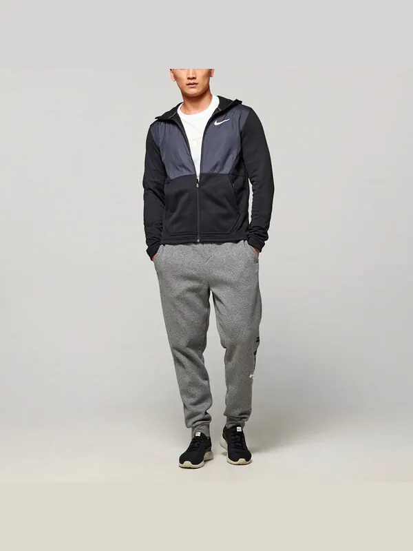 Толстовка splicing hooded stay warm sports jacket black Nike — изображение 3 из 4, черный