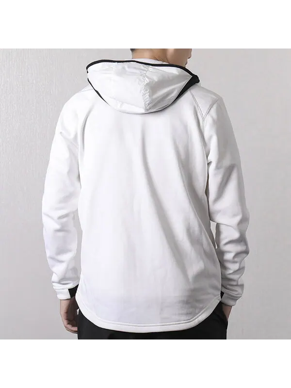 Куртка Nike Therma Casual Sports Zipper Hooded Jacket White — изображение 4 из 4, белый
