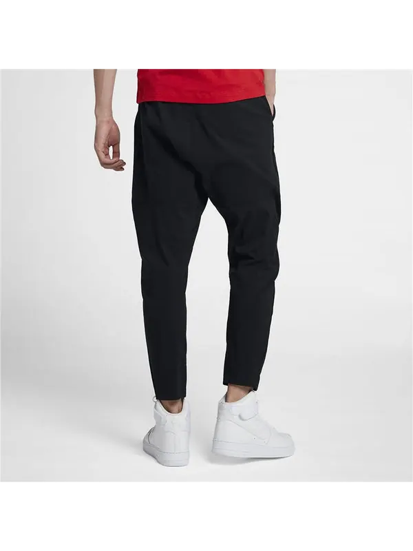 Брюки woven athleisure casual sports long pants black Nike — изображение 3 из 3, черный