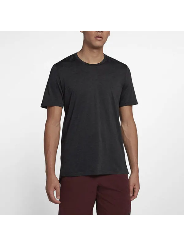 Футболка Nike Dri-Fit Solid Color Short-sleeved T-shirt 'Black' — изображение 3 из 4, черный