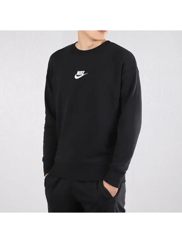 Толстовка Nike Casual Crew Neck Sweater Men's Black — изображение 4 из 4, черный