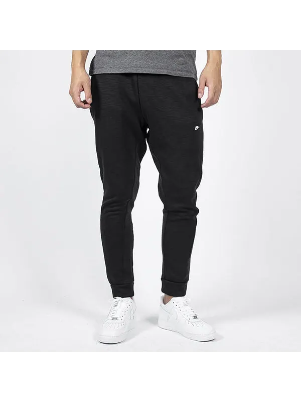 Брюки men's logo label knit sports pants/trousers/joggers black Nike — изображение 2 из 4, мульти