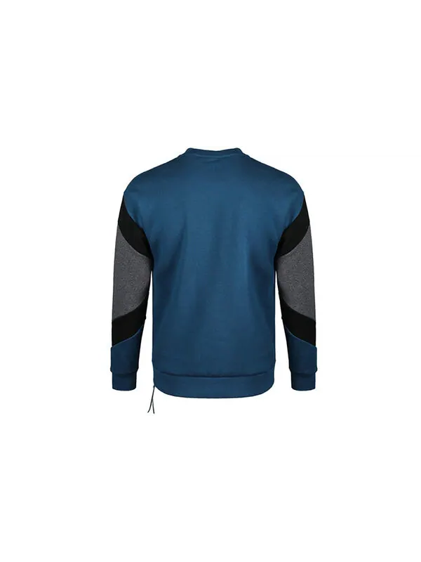 Толстовка Nike Men's Air Crew Flc Round CollarPullover Hoody Blue — изображение 2 из 2, синий