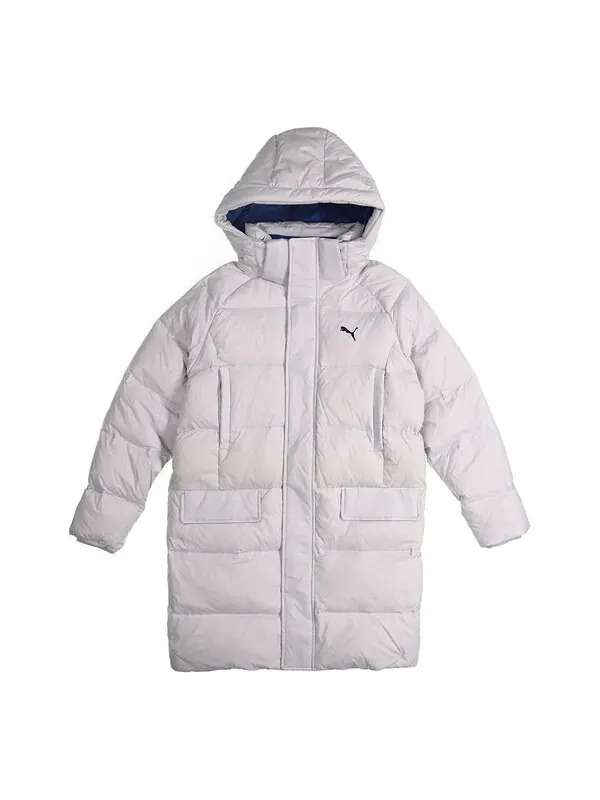 Куртка long cut hoodie coat 'grey' Puma
