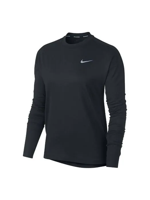 Свитер element casual sports round neck long sleeves running hoodie black Nike
