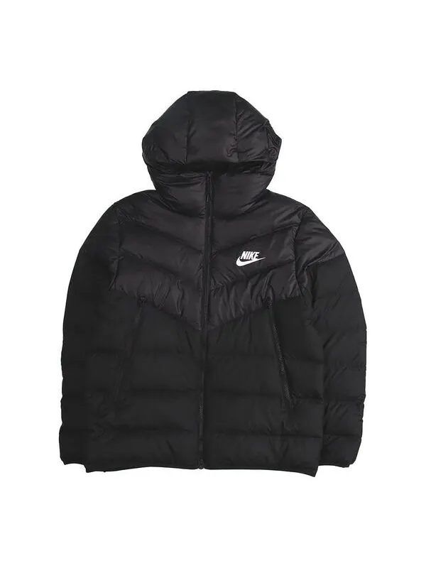 Пуховик Nike Nsw Windrunner Down Fill Stay Warm Solid Color hooded down Jacket Black