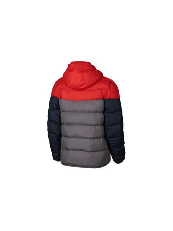 Пуховик Nike Sportswear Windrunner Down Fill 'Black Red Blue' — изображение 2 из 4, мульти
