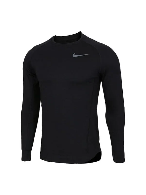 Спортивная футболка Nike Therma Dri-FIT Training Stay Warm Tops Black — изображение 1 из 4, черный
