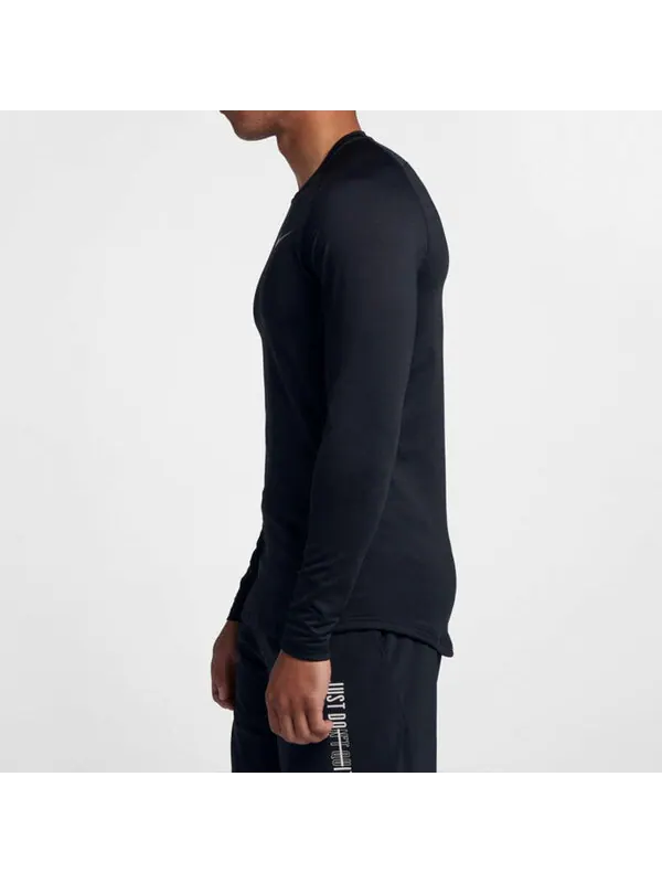 Спортивная футболка Nike Therma Dri-FIT Training Stay Warm Tops Black — изображение 4 из 4, черный