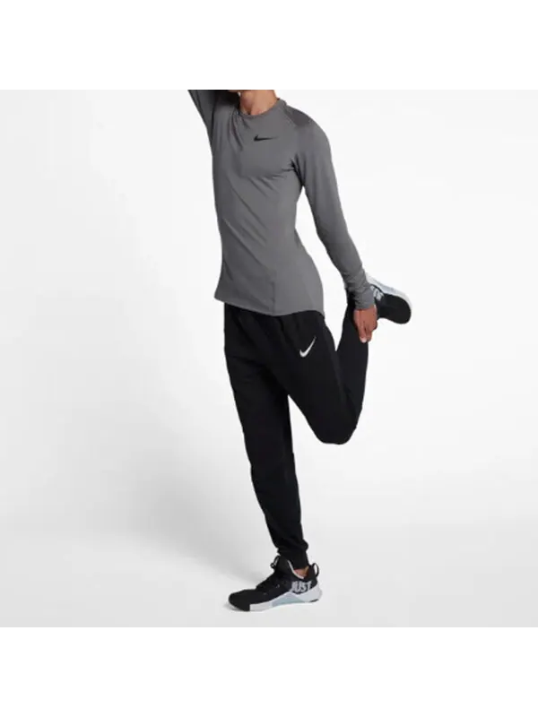 Футболка therma sports slim fit version training long sleeves gray Nike — изображение 4 из 4, серый