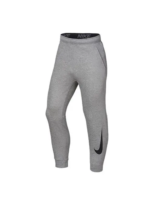 Брюки windproof solid color casual sports logo fleece lined long pants gray Nike — изображение 1 из 3, серый