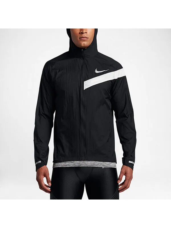 Куртка Nike Sports Training Quick Dry hooded Jacket Black — изображение 3 из 4, черный
