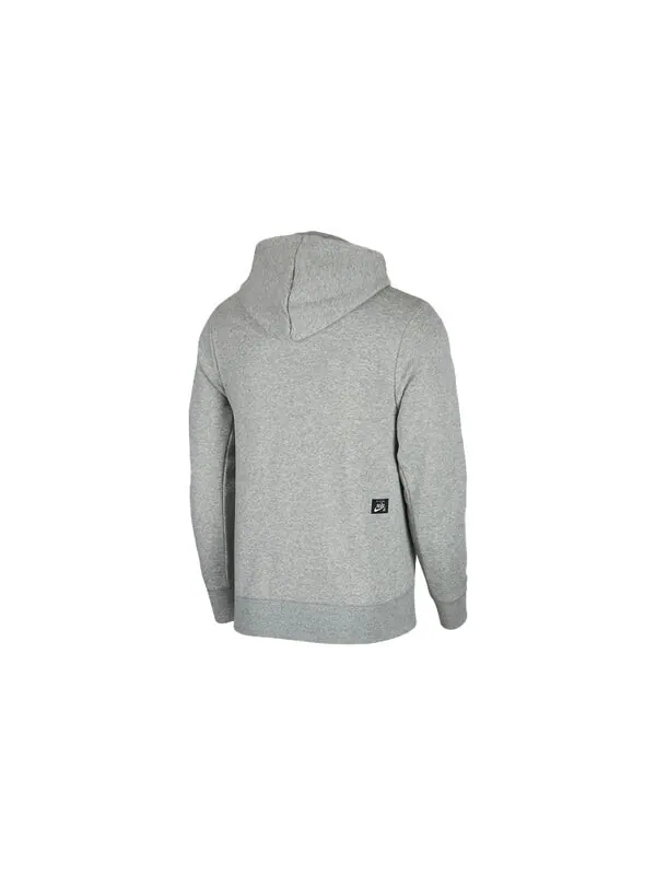 Толстовка Nike SB x NBA Crossover Casual Sports hooded Printing Gray — изображение 2 из 4, серый