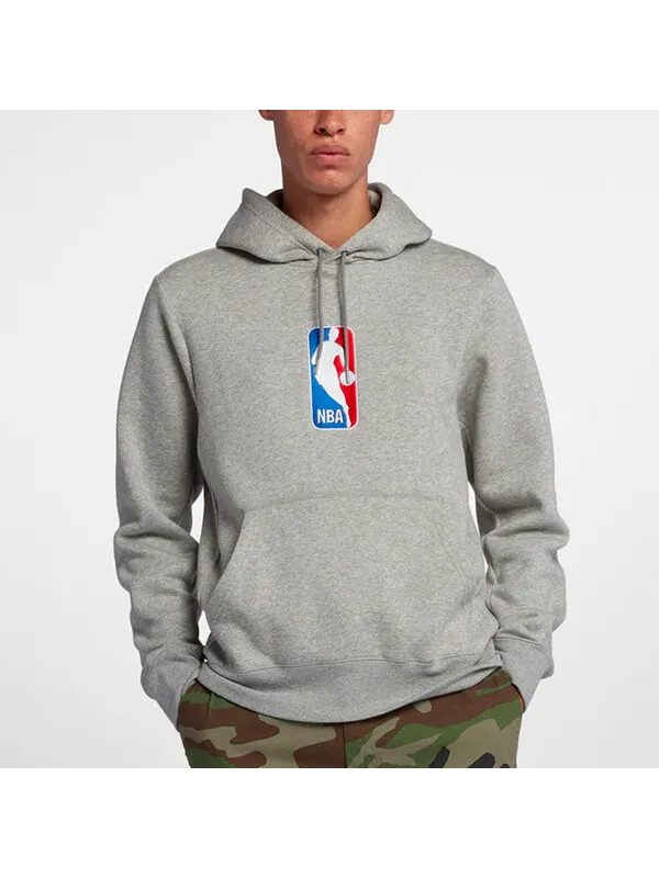 Толстовка Nike SB x NBA Crossover Casual Sports hooded Printing Gray — изображение 4 из 4, серый