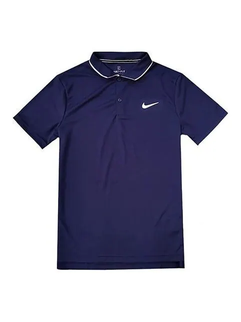 Футболка Court Dri Fit Quick Dry Polo мужские Nike — изображение 1 из 4, синий