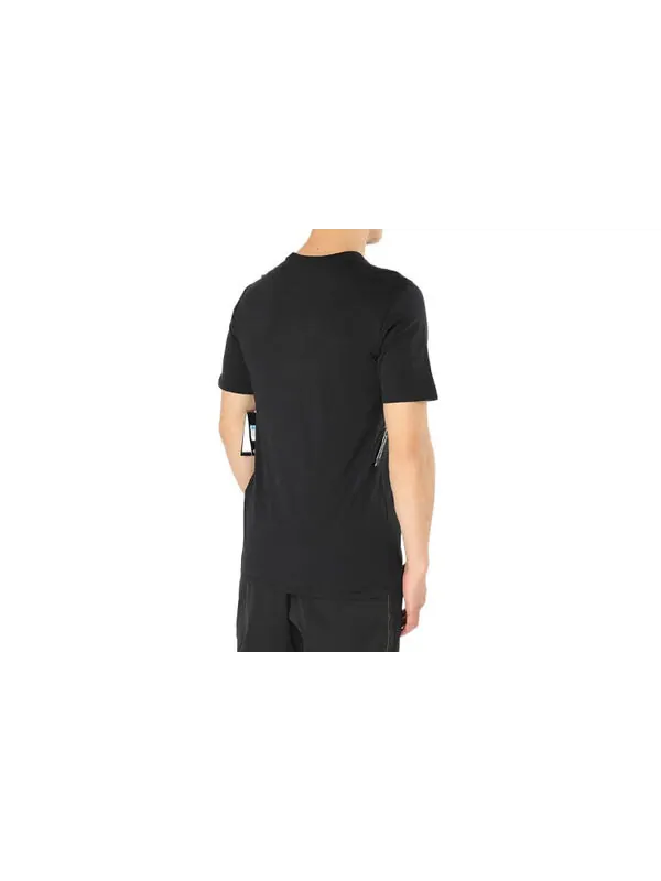 Футболка Men's Air Jordan Splicing Alphabet Logo Printing Casual Short Sleeve Black T-Shirt — изображение 3 из 4, мульти